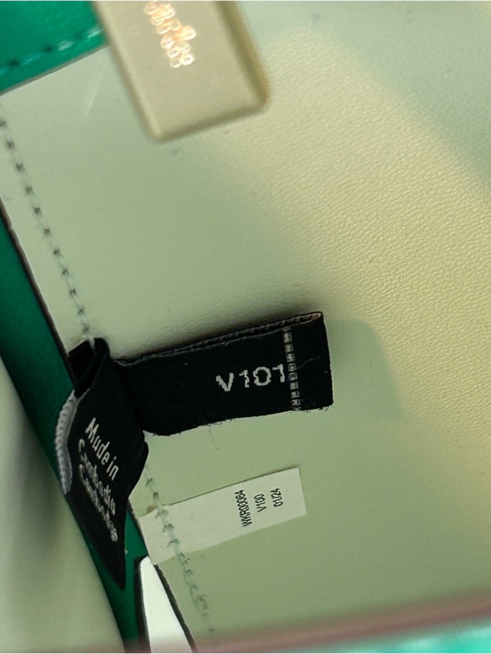 kate spade New York Harper Satchel Green Structured Leather Bag missing strap - Picture 6 of 11